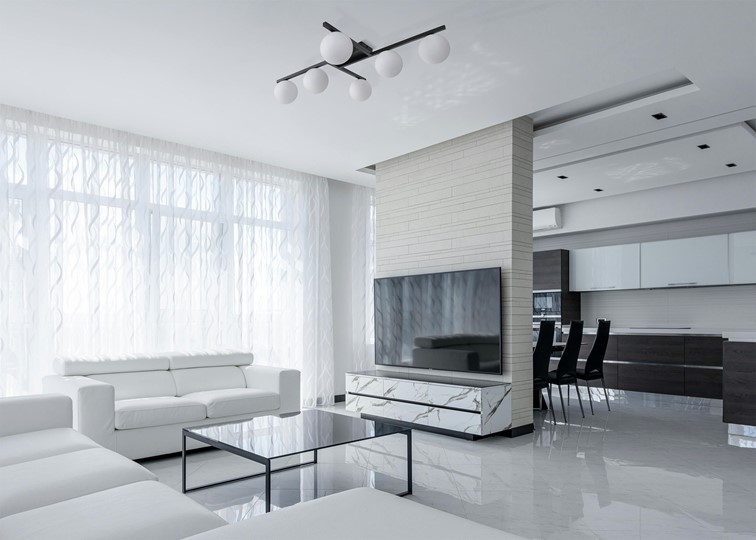 Lampa Sufitowa KORFU K-5461 Czarny/Biały