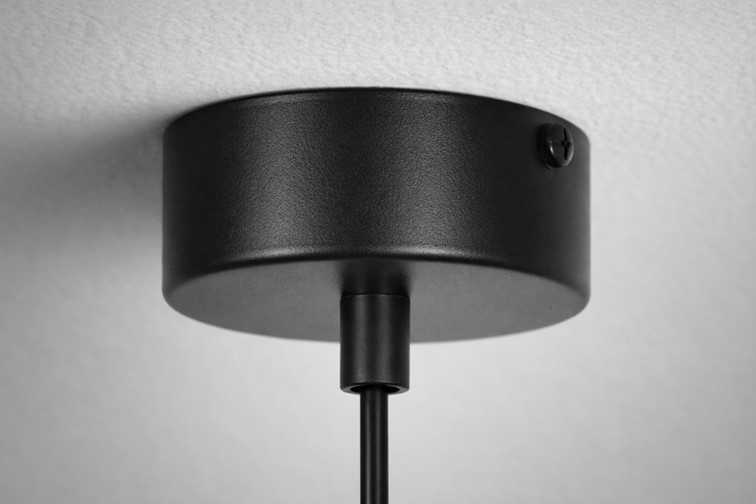 Lampa Wisząca AKARI K-5855 Czarny/Bursztynowy