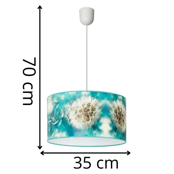 Lampa Wisząca DANDELION Biały/Niebieski