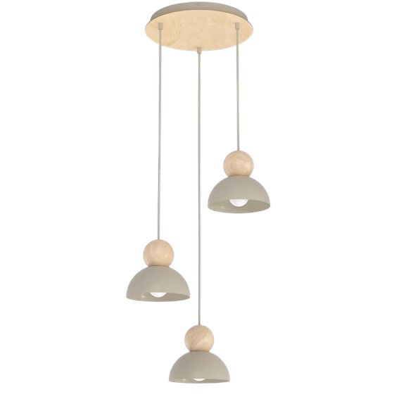 Lampa Wisząca KAKI 3PREM Beżowy