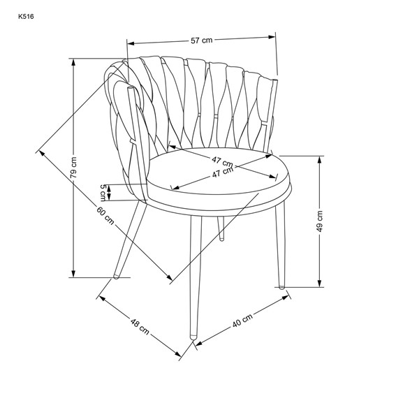Krzesło K516 Oliwkowy