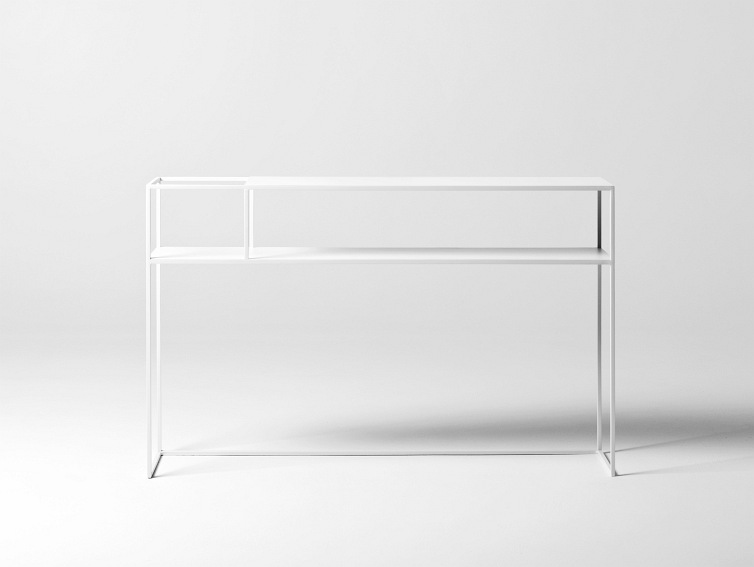 Konsola SENSO FLOWER METAL L 120x25 Biały