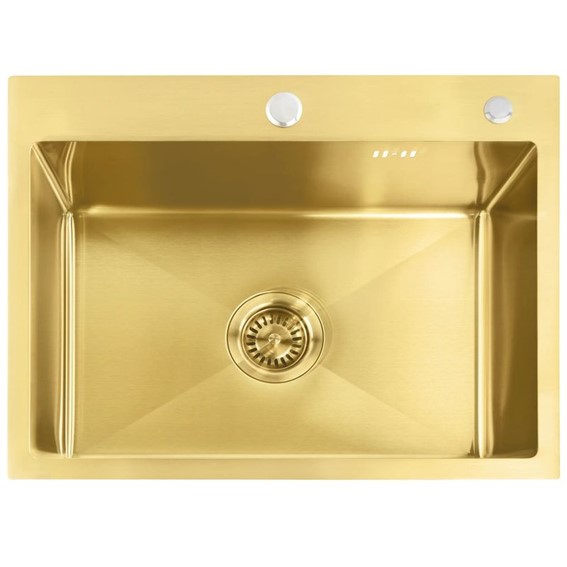 Zlewozmywak Stalowy LIAM Złoty Szczotkowany