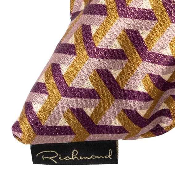 Poduszka Dekoracyjna POMMELIN 50x50cm Róż/Złoty/Burgund