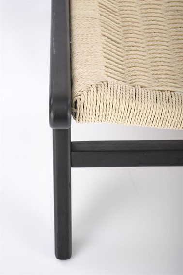 Fotel Wypoczynkowy FODEN Czarny/Naturalny