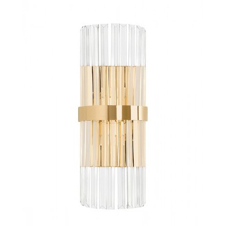 Lampa Ścienna MILAGRO Złoty/Transparentny