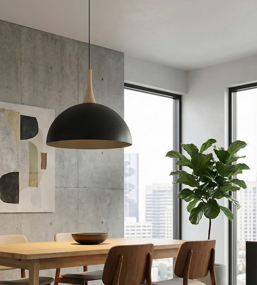 Lampa Wisząca NAUTICA 1L Czarny