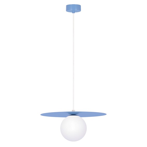 Lampa Wisząca ROBIN K-5446 Niebieski/Biały