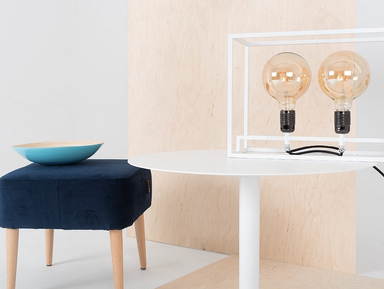 Stolik Kawowy OSCAR METAL 60 Biały