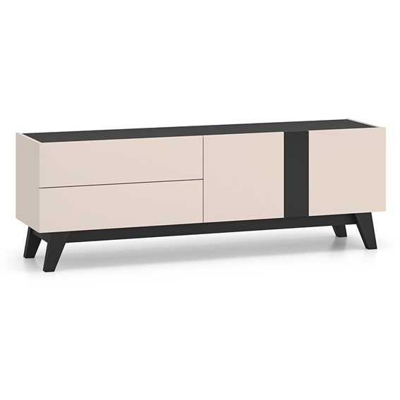 Szafka RTV FRESHION 05 Cashmere/Czarny