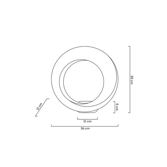 Lampa Ścienna WAVE Srebrny/Transparentny