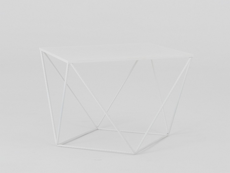 Stół Kawowy Daryl Metal 60x60 Biały