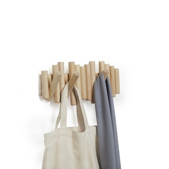 Wieszak na Ubrania PICKET RAIL Naturalny