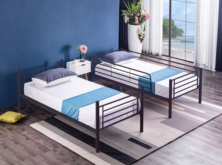 Łóżko Piętrowe BND006 Czarny