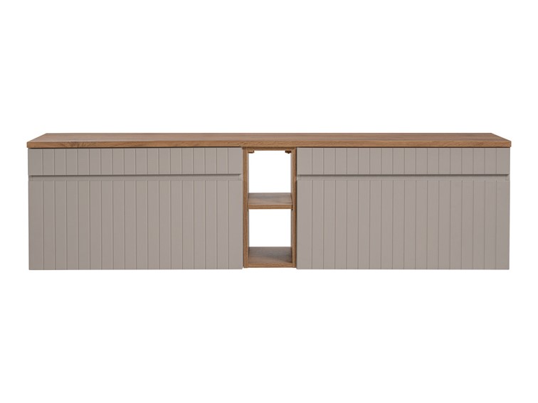 Zestaw ICC B 81-01 180cm (2x Szafka + Regał + Blat) Kaszmirowy/Dąb