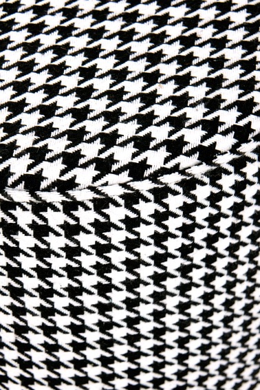 Pufa Aruna 36x44 Czarny/Biały/Złoty