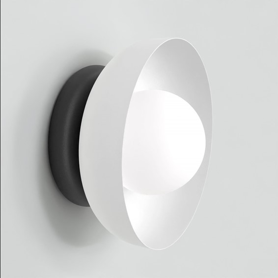 Kinkiet OZZY K1 Czarny/Biały