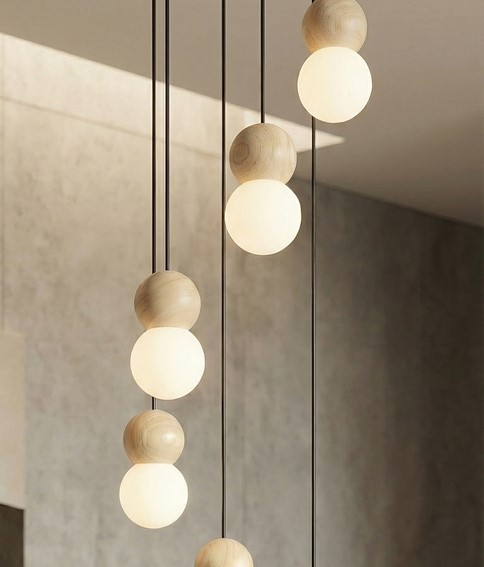 Lampa Wisząca LOOP 6 Czarny