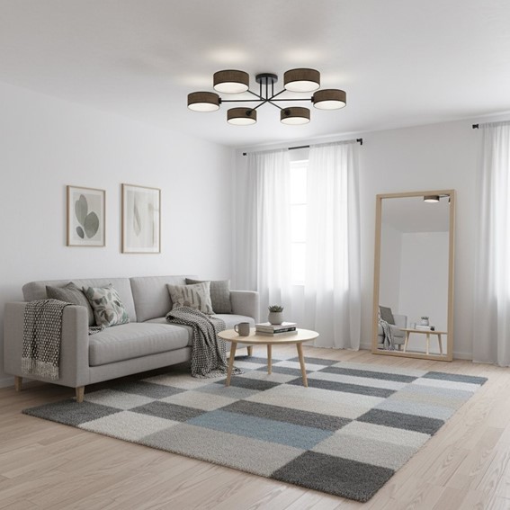 Lampa Sufitowa MAGA 6 Brązowy