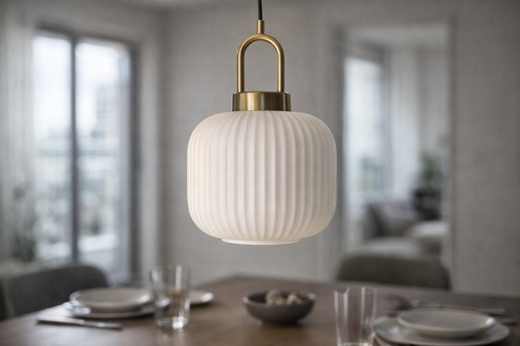 Lampa Wisząca DIOP K-5891 Złoty/Biały