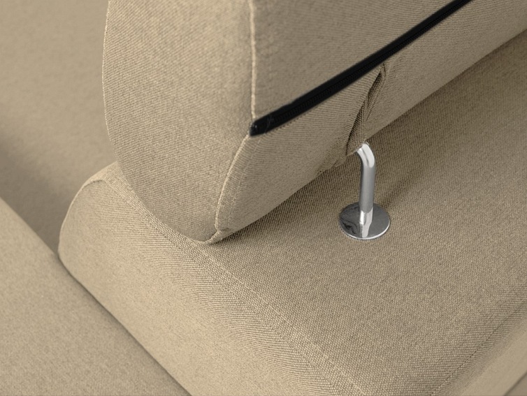 Narożnik Rozkładany Atlantica P 250x160 Ruchome Piaski/Orzech