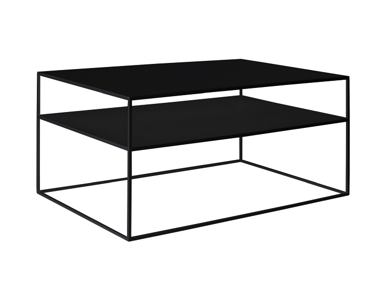 Stół Kawowy Tensio 2 Floor Metal 100x60 Czarny
