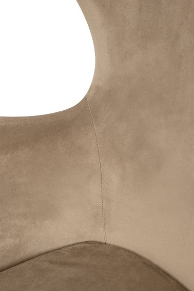 Fotel EGG Szeroki Velvet Khaki