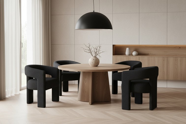 Krzesło LEITH LET71BLK Czarny