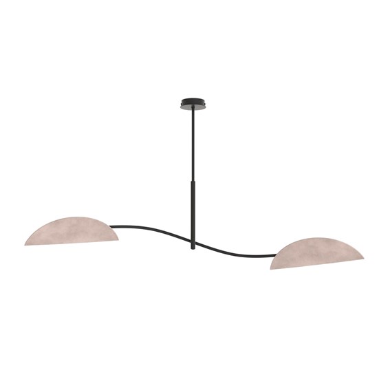 Lampa Sufitowa LOTUS 2 Czarny/Szary
