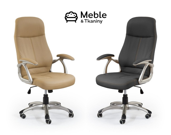 EDISON fotel gabinetowy czarny