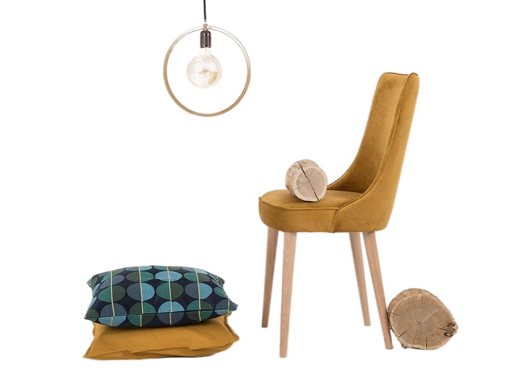 Krzesło Kiko 47x45x89 Marakuja/Naturalny