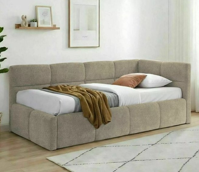 Łóżko EMMA Raven 90x200cm Ciemny Beż