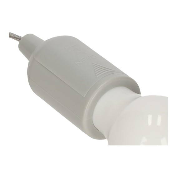 Lampa Wisząca Żarówka Szary