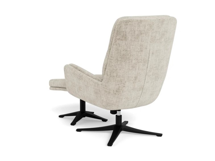 Fotel SUTON z Podnóżkiem Beżowy