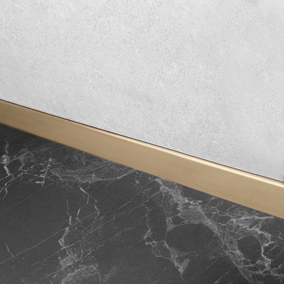 Listwa Brodzikowa Czołowa 130cm Złoty Szczotkowany