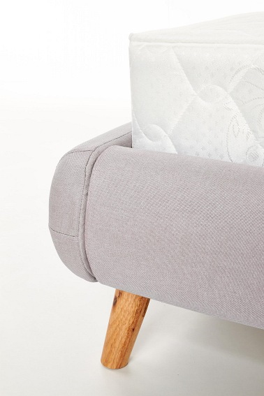 Łóżko ELANDA 160x200cm Jasny Popiel