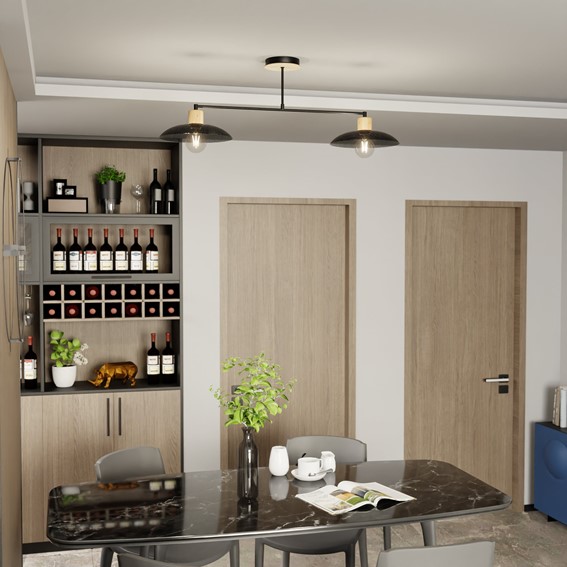 Lampa Sufitowa KOBE 2 Czarny