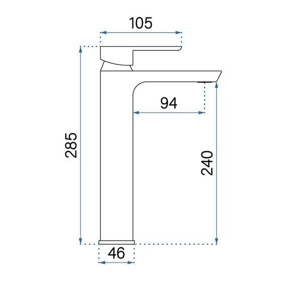 Bateria Umywalkowa Wysoka ARGUS Chrom