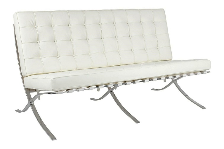 Sofa Trzyosobowa Barcelon 75x180x85 Biały