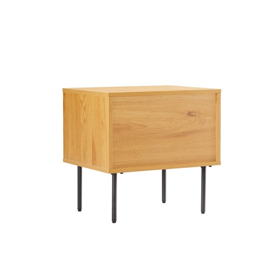 Szafka Nocna LATTES Dąb z 2 Szufladami