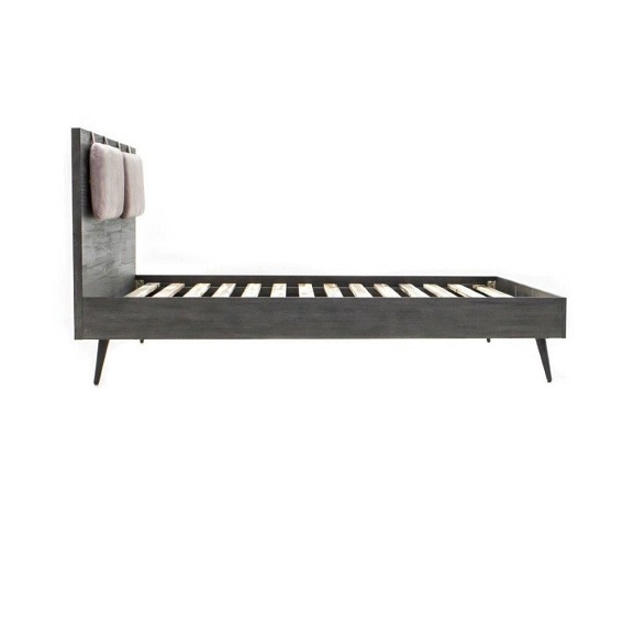 Łóżko Capella BQ01 140x200 Szary/Czarny