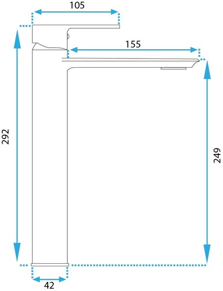 Bateria Umywalkowa Wysoka VENETA Złoty