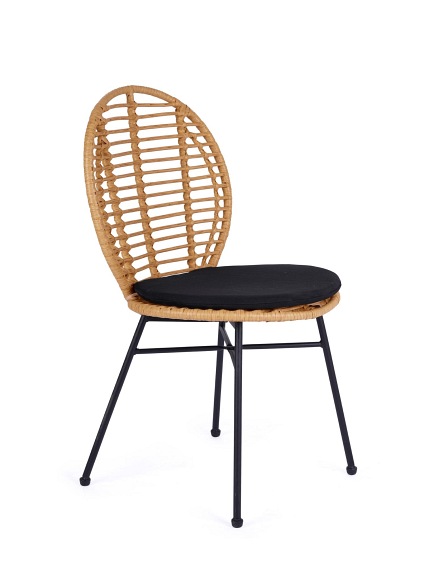 Krzesło K472 Naturalny/Czarny