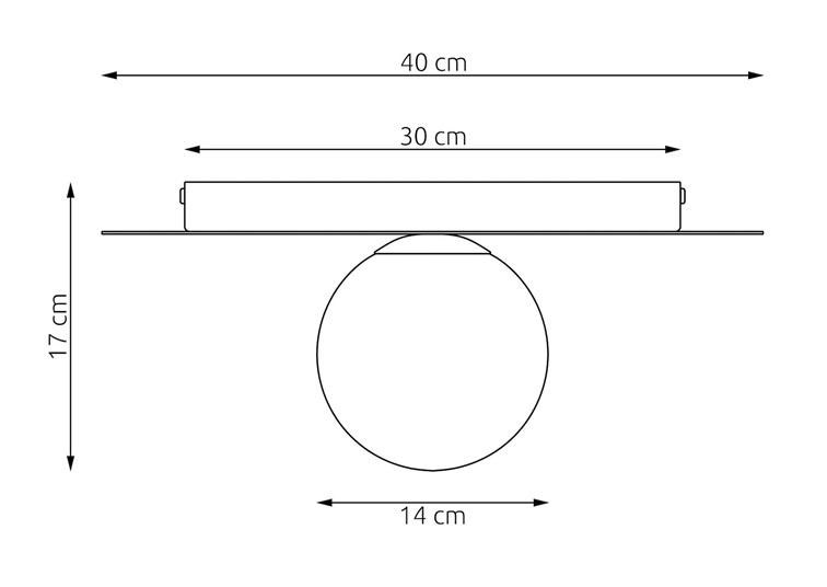 Lampa Sufitowa SOLAR 1 Beżowy/Biały