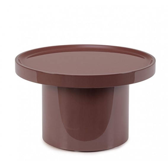 Stolik Kawowy OTILIA Fi50cm Czerwony