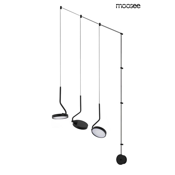 Lampa Ścienna FLAT 3 Czarny