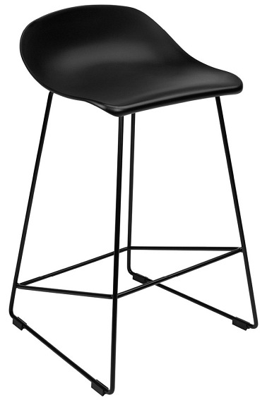 Krzesło Barowe Rolf 48x47x92 Czarny