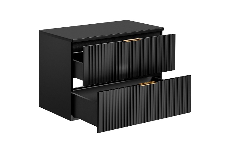 Szafka pod Umywalkę Adel Black 82-80-B-2S 46x80x57 Czarny