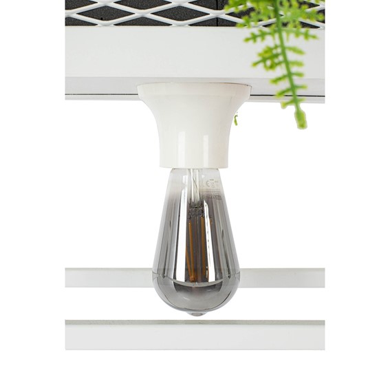 Lampa Wisząca/Kwietnik SEMIRA 180 INDUSTRIAL Biały/Zielony