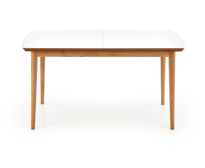 Stół Rozkładany BARRET (190-90)x80 Biały Mat/Dąb Leflaks